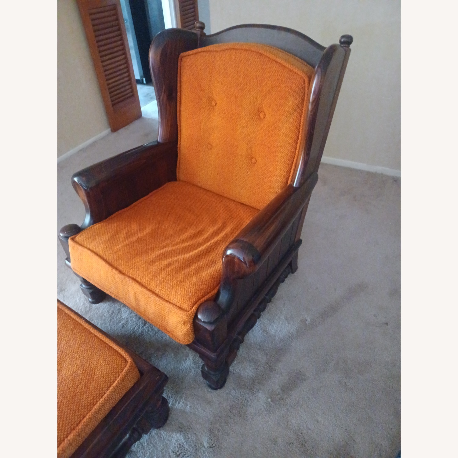 Ethan Allen Chair and Foot Stool - image-2