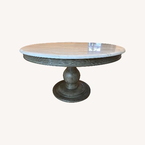 Used Arhaus Luca Dining Table with Marble Top for sale on AptDeco