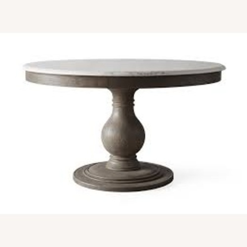 Used Arhaus Luca Dining Table with Marble Top for sale on AptDeco