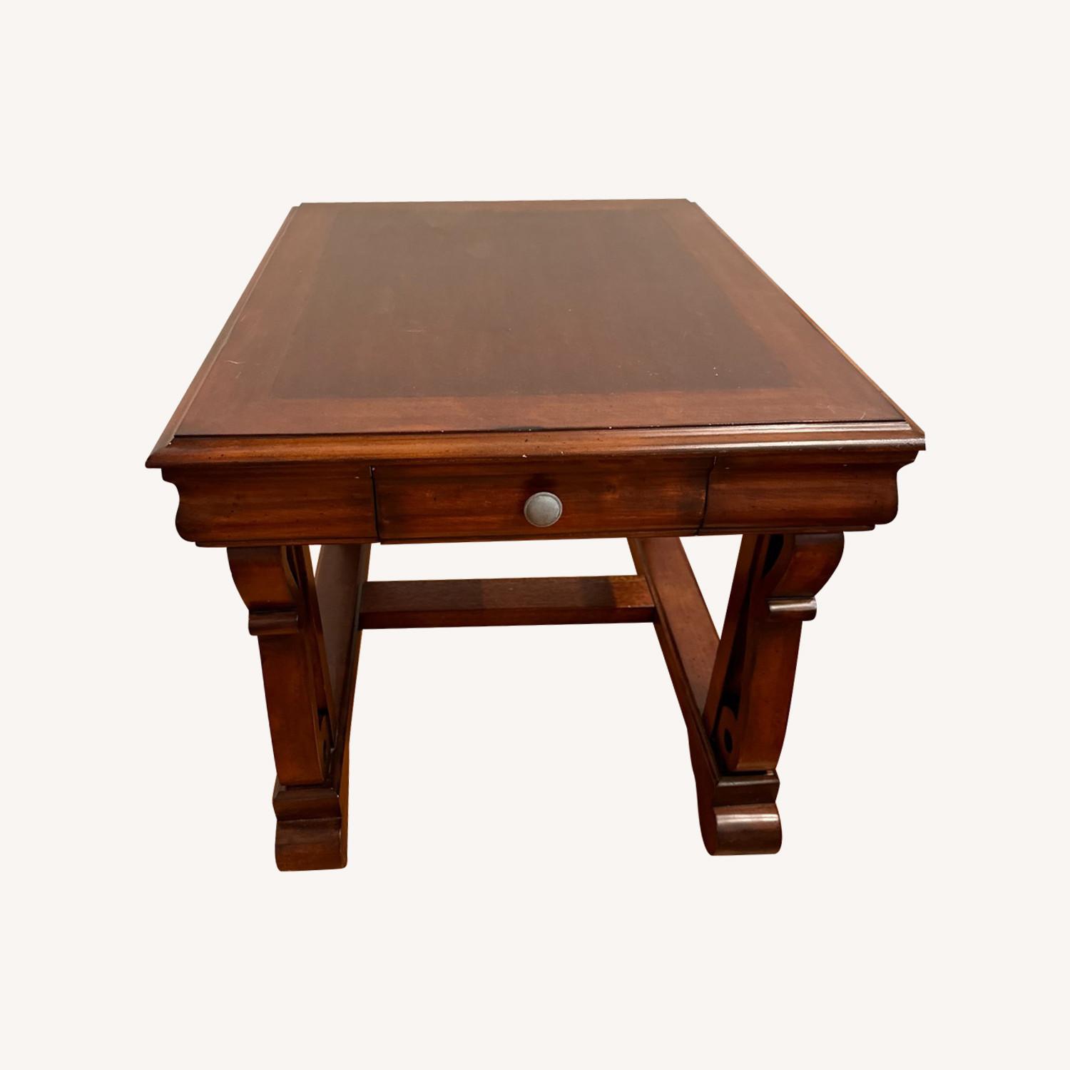 Bassett Furniture Solid Walnut Side Tables - image-0