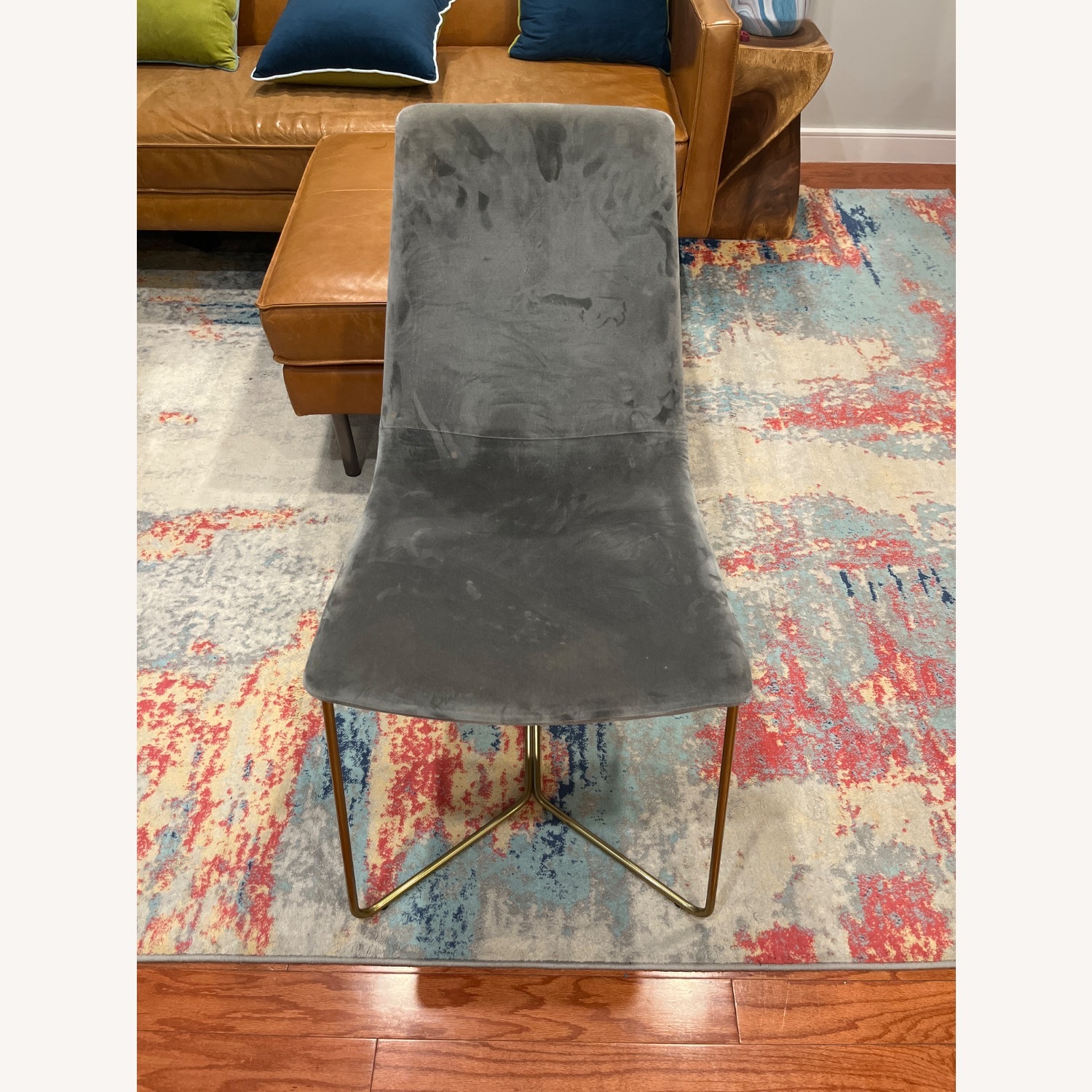 West Elm Astor Velvet Slope Dining Chairs 4 - image-1