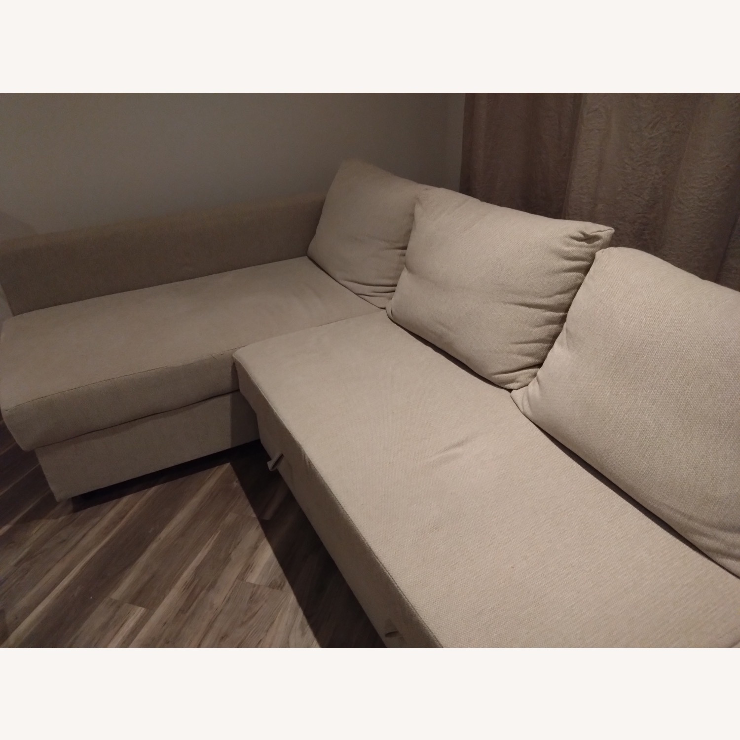 IKEA FRIHETEN/KLAGSHAMN Sleeper Sectional 3 Seats with Storage - image-3