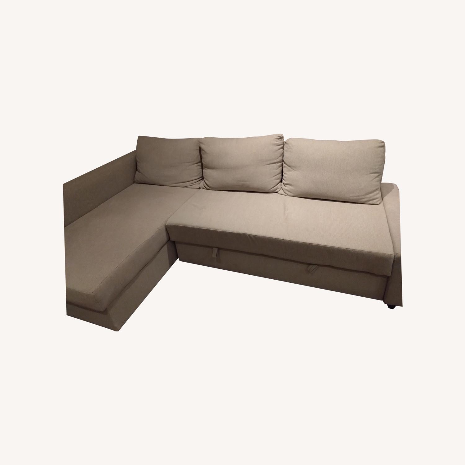 IKEA FRIHETEN/KLAGSHAMN Sleeper Sectional 3 Seats with Storage - image-5