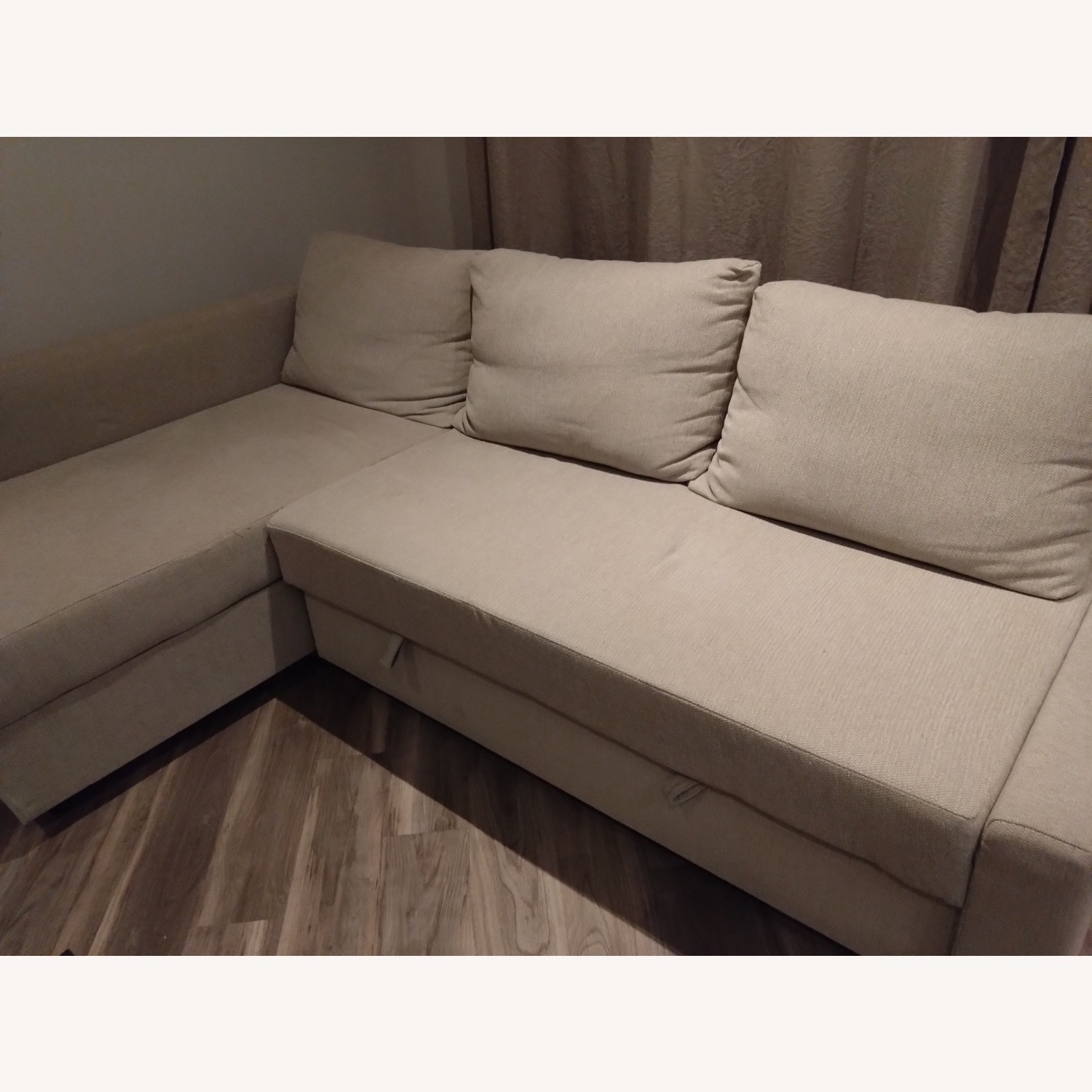 IKEA FRIHETEN/KLAGSHAMN Sleeper Sectional 3 Seats with Storage - image-2