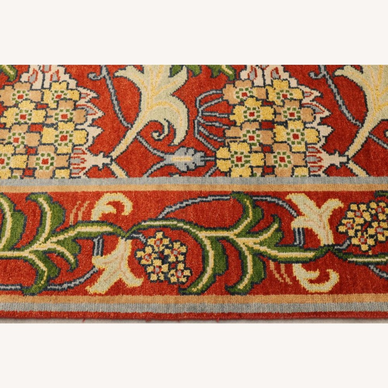 William Morris Design arts and Crafts Oushak Rug - image-2