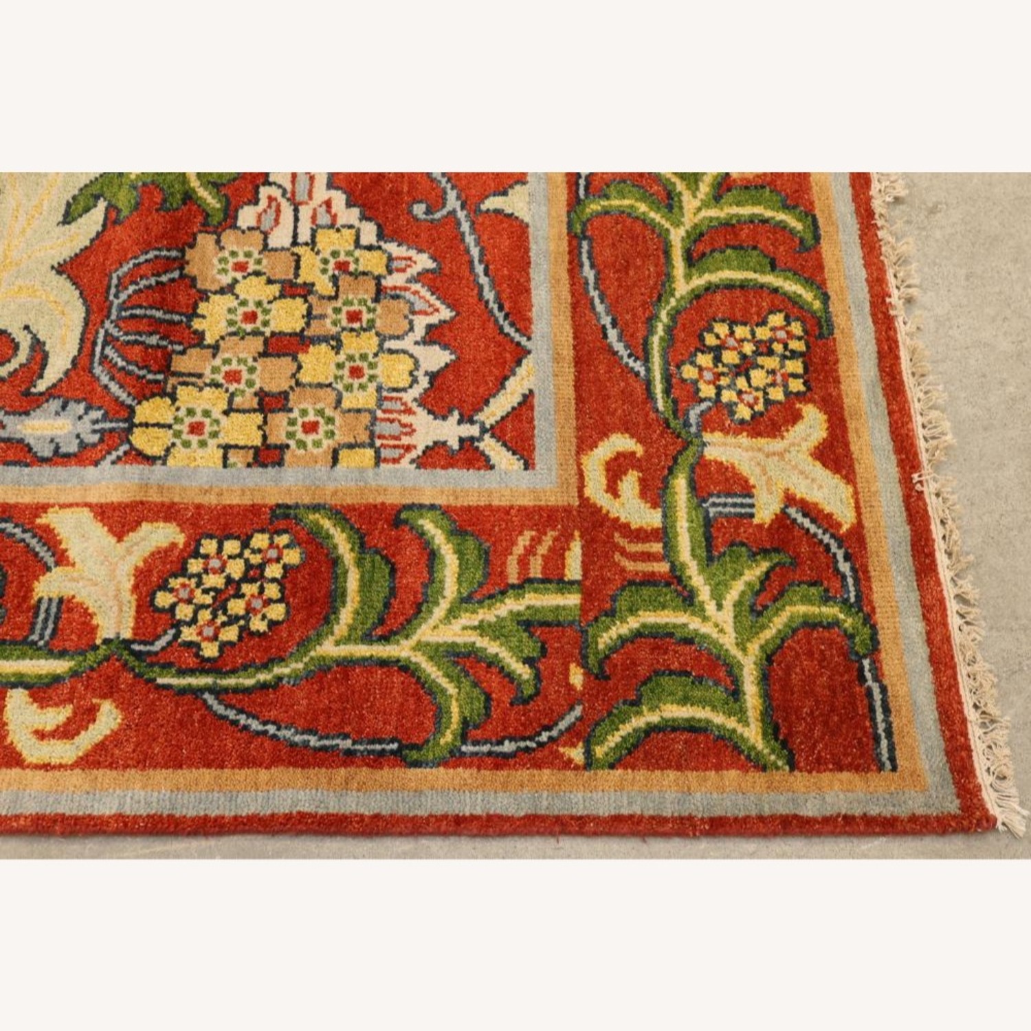 William Morris Design arts and Crafts Oushak Rug - image-4