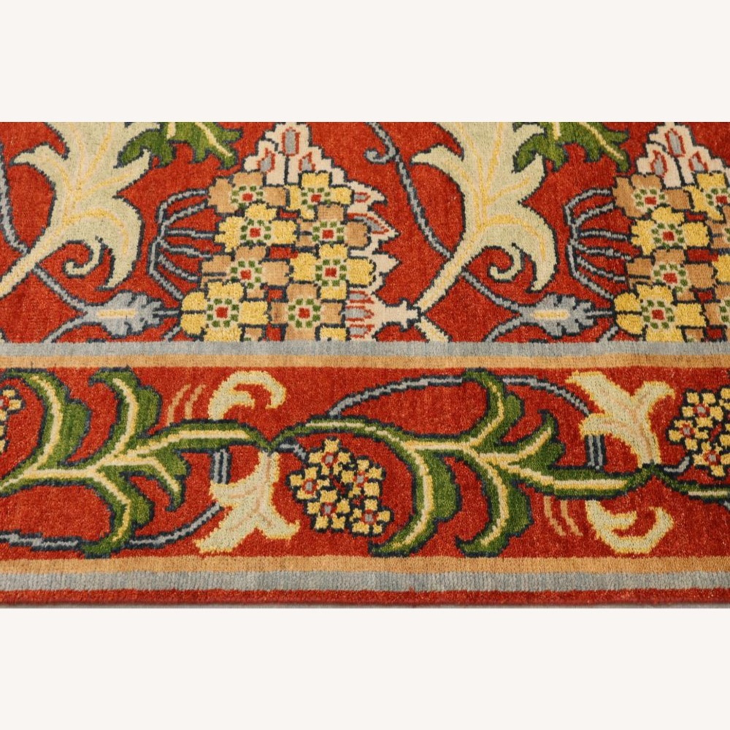 William Morris Design arts and Crafts Oushak Rug - image-3