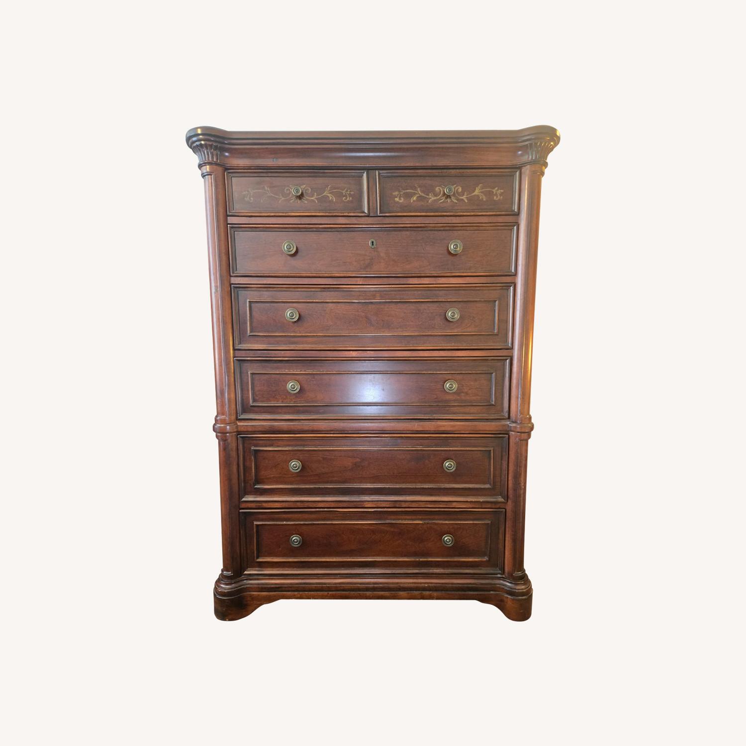 7-Drawer Traditional Dresser Espresso Finish - image-0