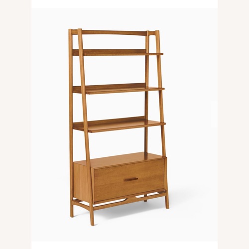 Used West Elm Mid-Century Bookshelf W Drawer (38") for sale on AptDeco