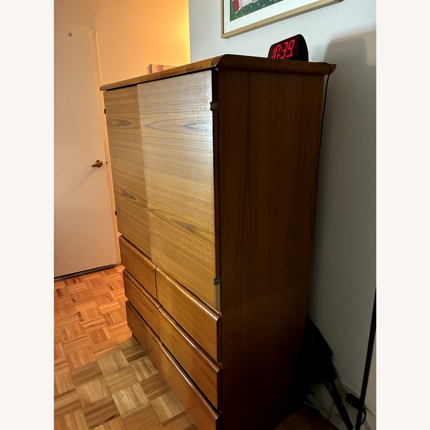  Cherry Wood TV Armoire - image-3