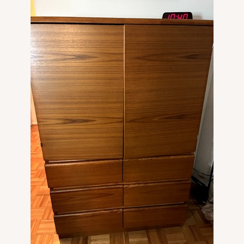 Used  Cherry Wood TV Armoire for sale on AptDeco