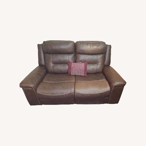 Used Brown Leather Sofa  for sale on AptDeco