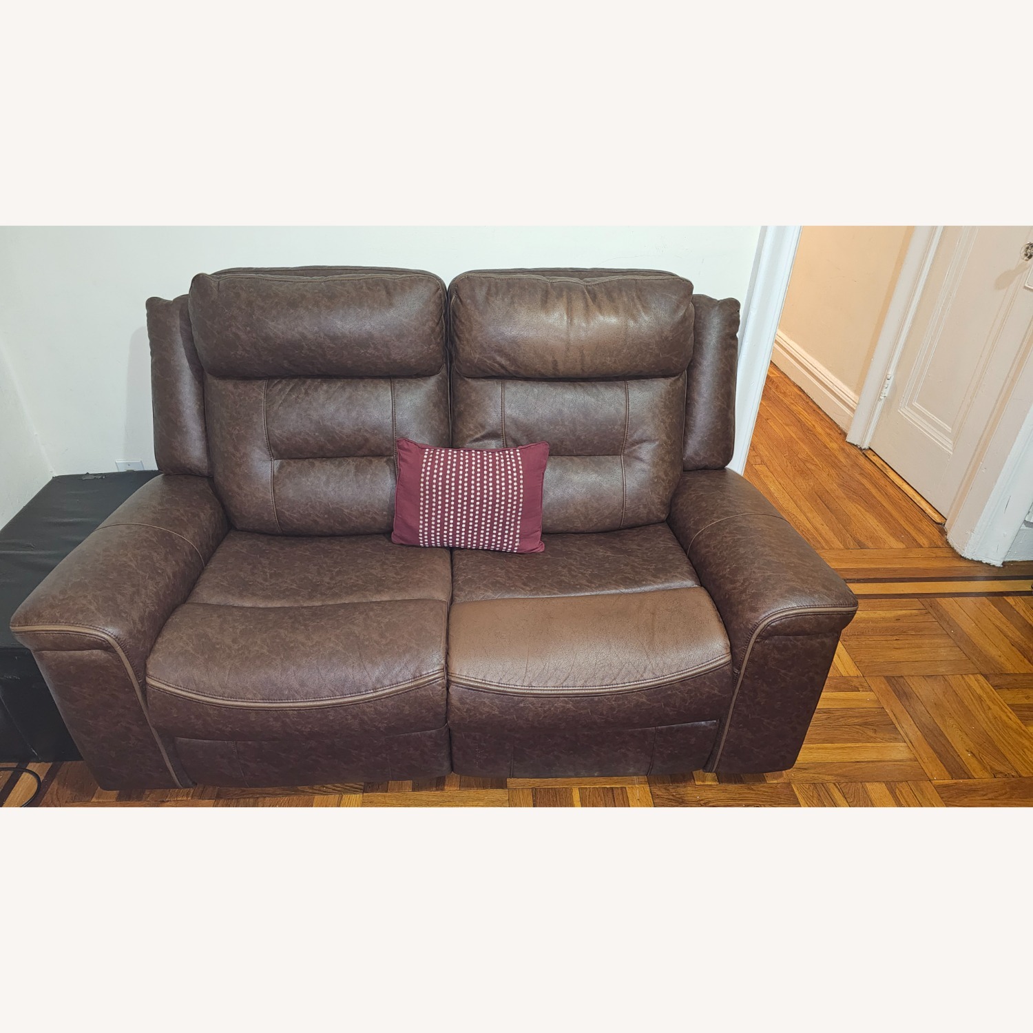 Brown Leather Sofa  - image-3