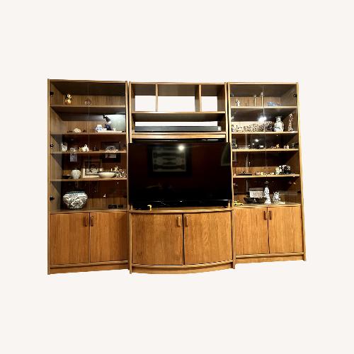 Used High-Quality Solid Cherry Wood Wall Unit for sale on AptDeco