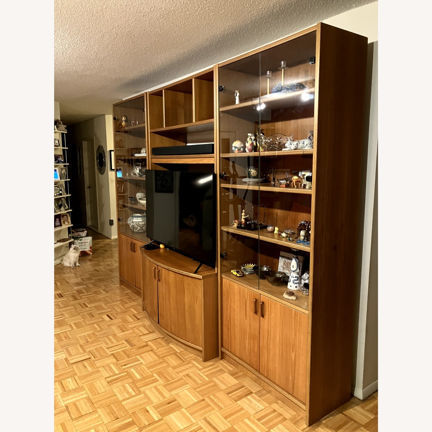 High-Quality Solid Cherry Wood Wall Unit - image-2