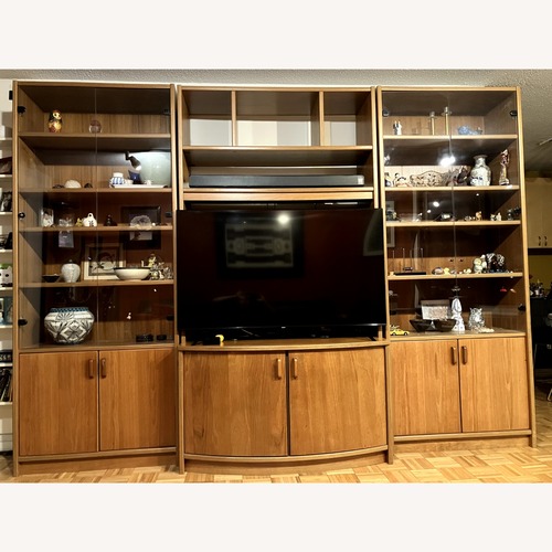 Used High-Quality Solid Cherry Wood Wall Unit for sale on AptDeco