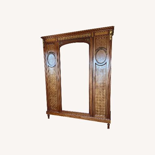 Used  Antique French Armoire With Inlay for sale on AptDeco