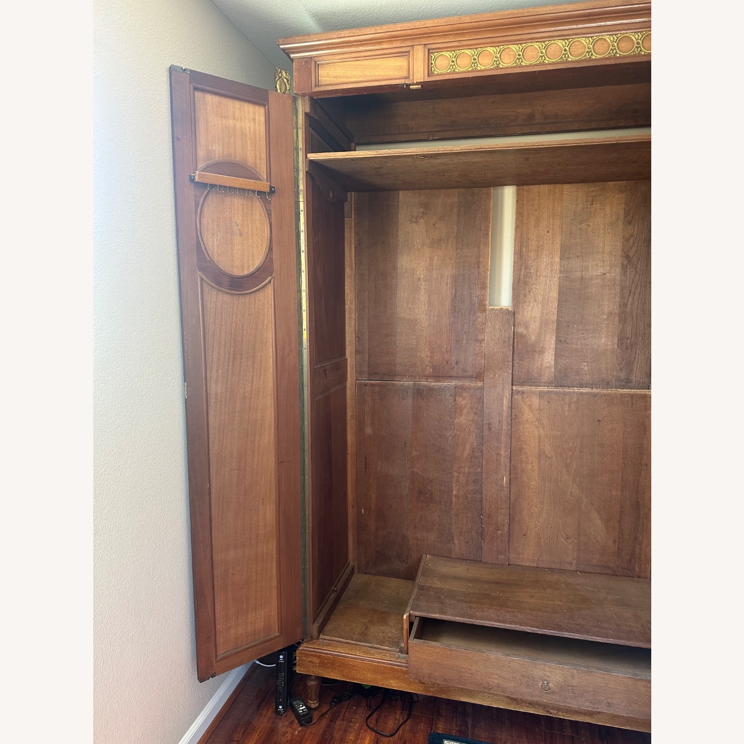 Antique French Armoire With Inlay - image-4