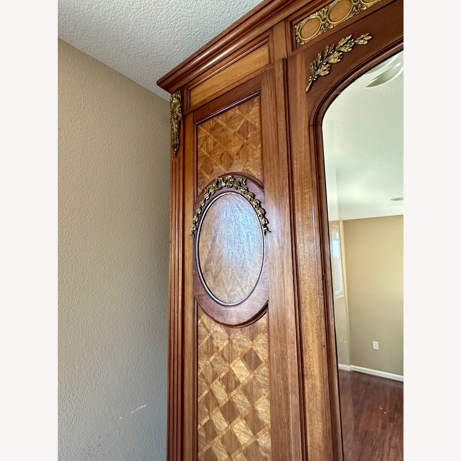 Antique French Armoire With Inlay - image-3