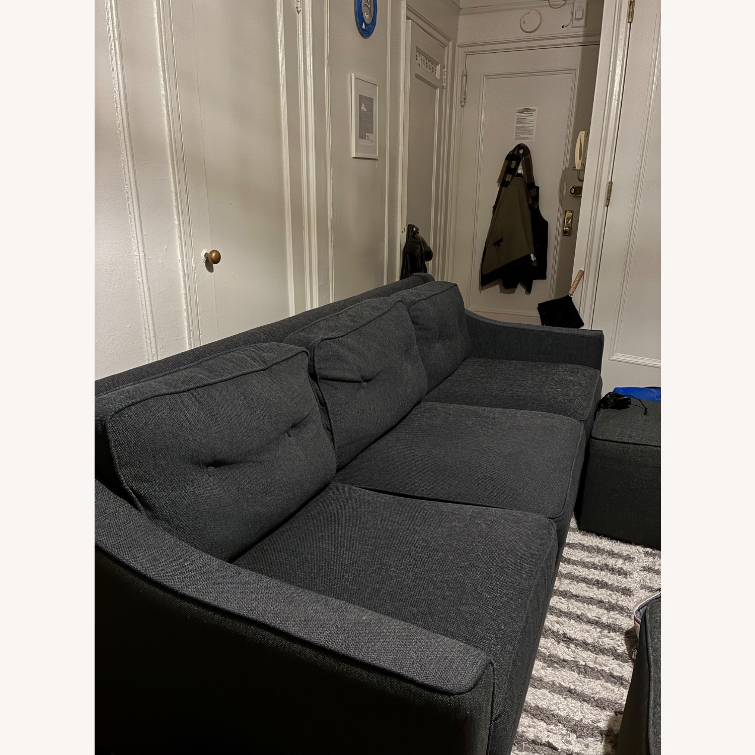 IKEA FROSLOV Dark Gray 3-Seat Sofa - image-3