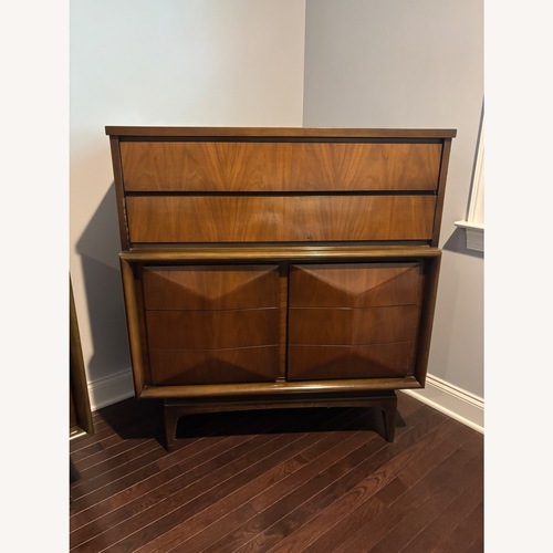 Used United Diamond MCM Tall Boy Dresser for sale on AptDeco