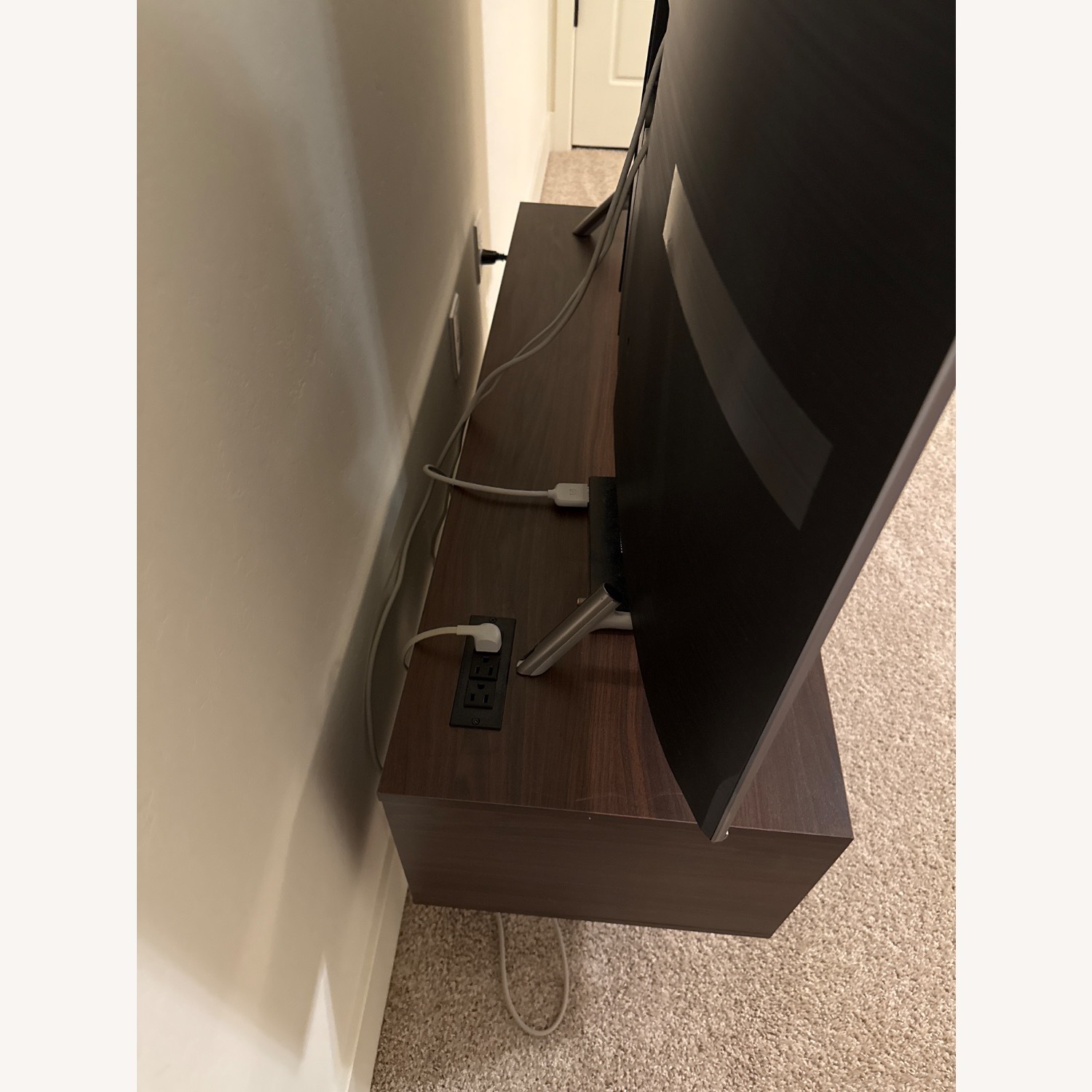 Dark Brown Tv Stand - image-2