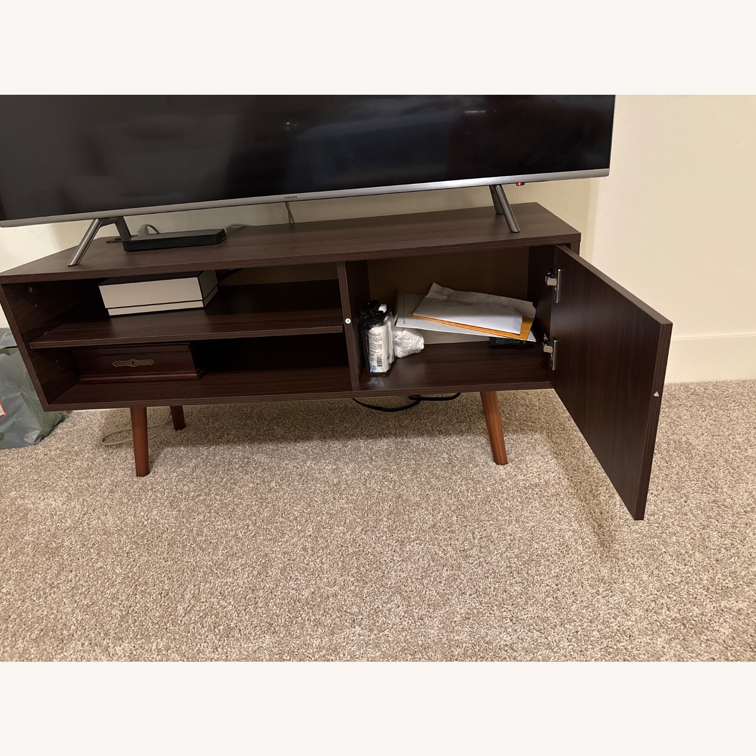 Dark Brown Tv Stand - image-3