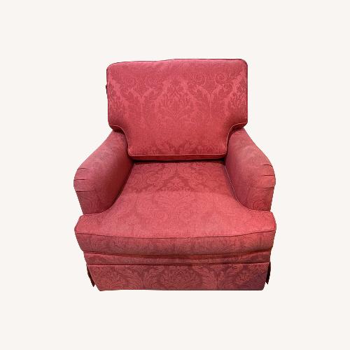 Used Ethan Allen Patterned Skirted Rocker for sale on AptDeco