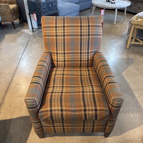 Used Crate & Barrel Plaid Cameo Armchair for sale on AptDeco