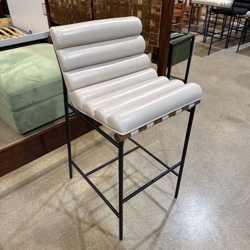 Used Denver Modern Vail Leather Counter Height Bar for sale on AptDeco