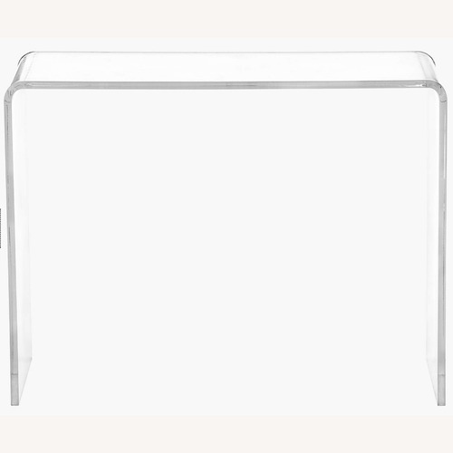 Used CB2 Peekaboo Acrylic Console Table for sale on AptDeco