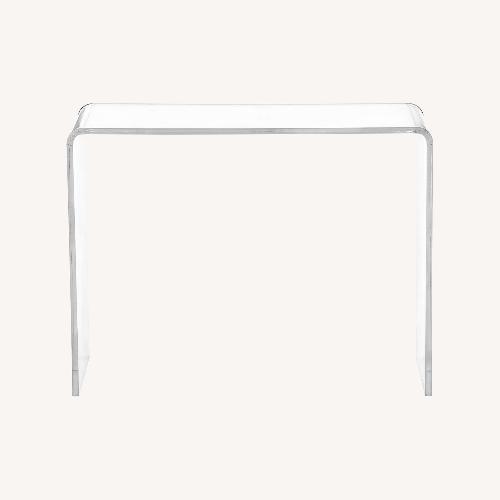 Used CB2 Peekaboo Acrylic Console Table for sale on AptDeco