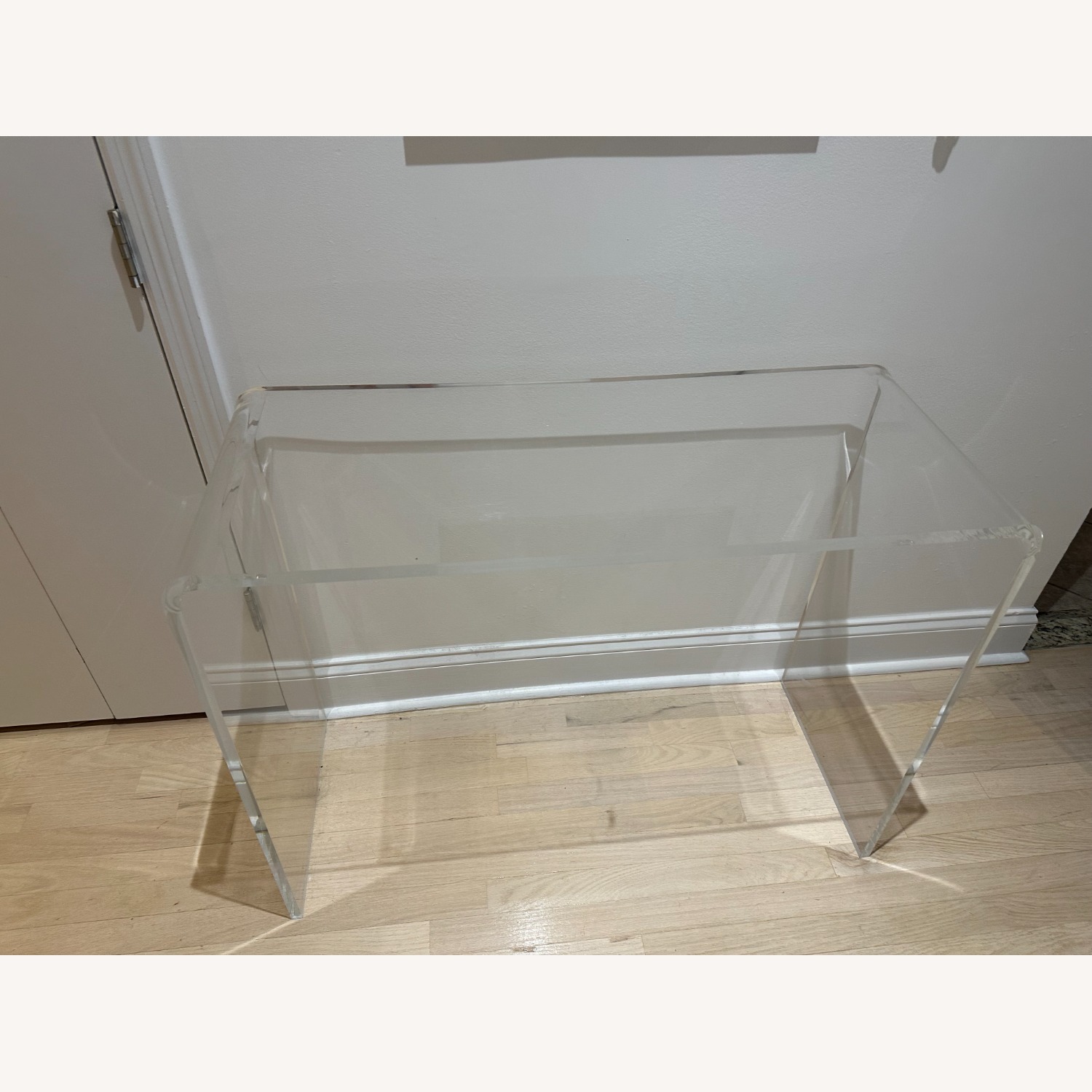 CB2 Peekaboo Acrylic Console Table - image-1