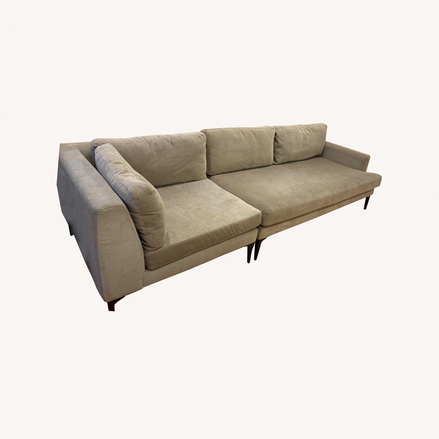 West Elm Gray Andes Sectional - image-0