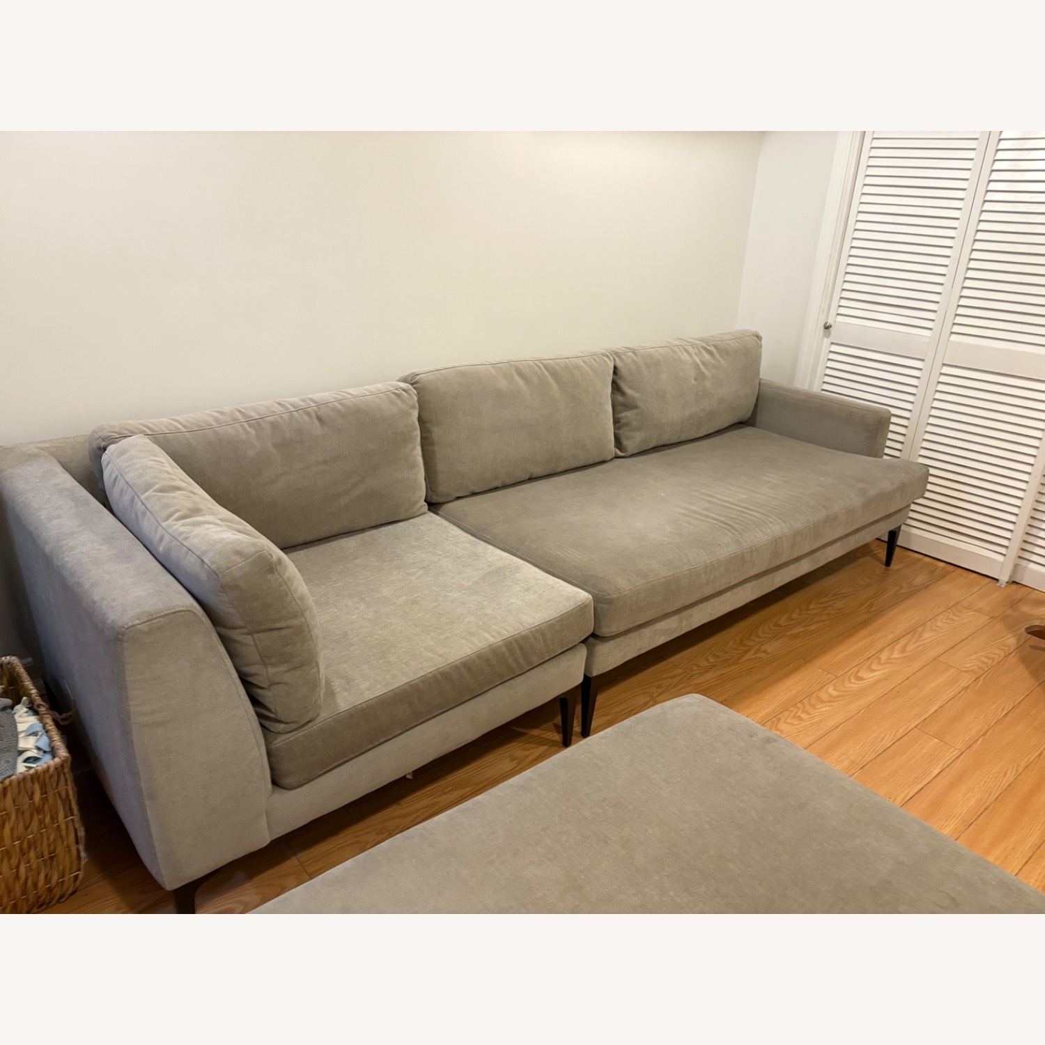 West Elm Gray Andes Sectional - image-1