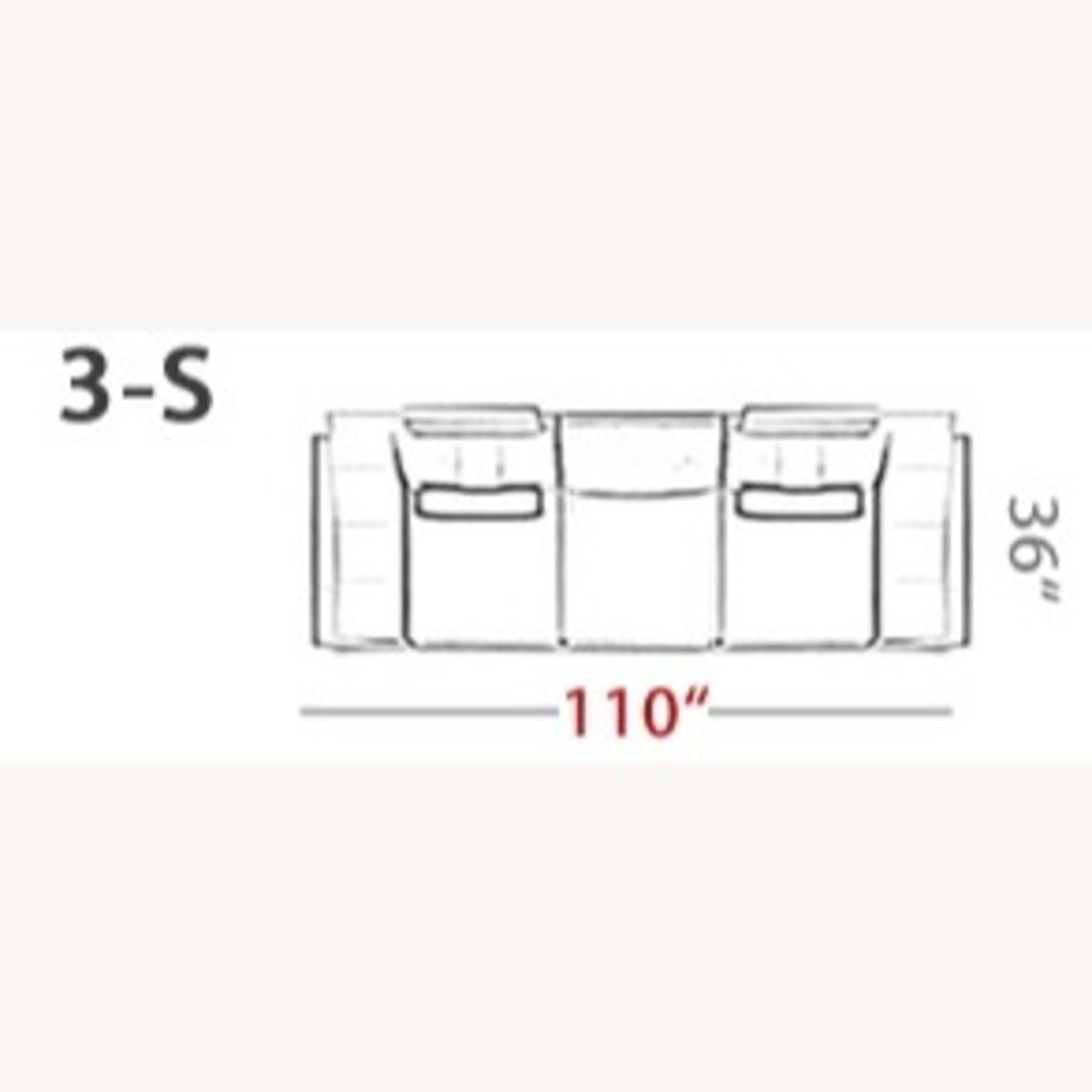 3-Seater Sofa Leather Chicago BULLHOFF - image-2