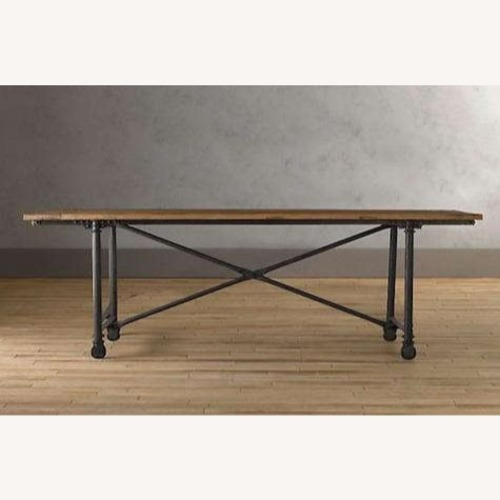 Used Restoration Hardware Flatiron Table, Seats 10 for sale on AptDeco