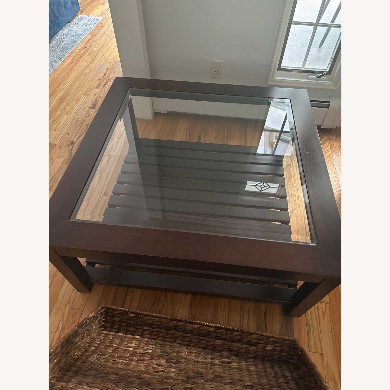 Coffee Table With Basket - image-1