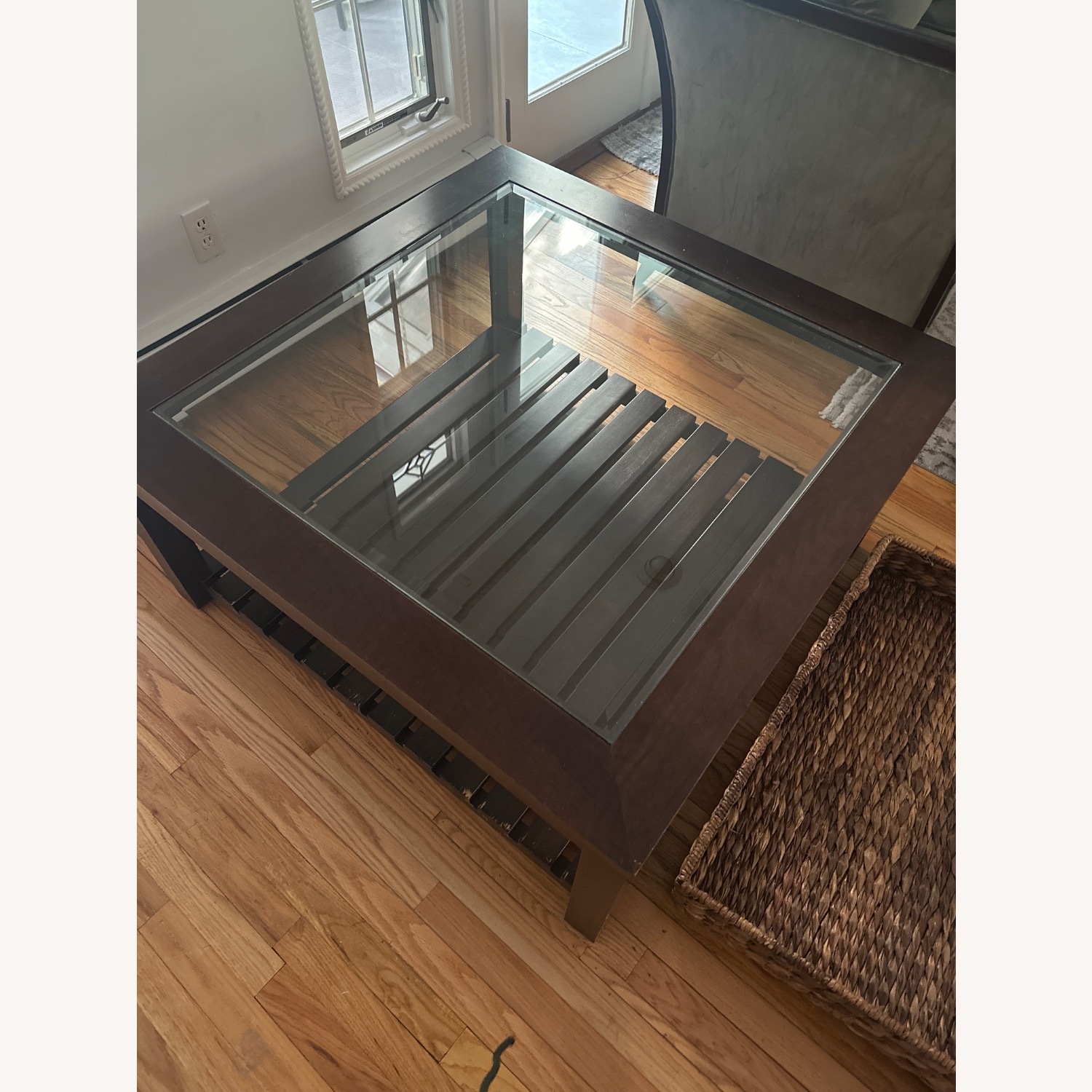 Coffee Table With Basket - image-5