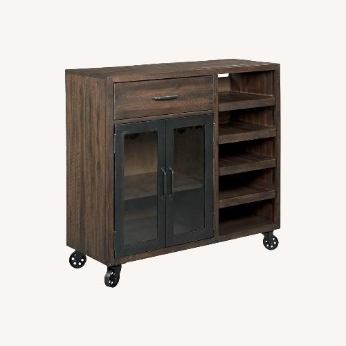 Used Dark Brown Hammary Bar Trolley, Made in Vietnam  for sale on AptDeco