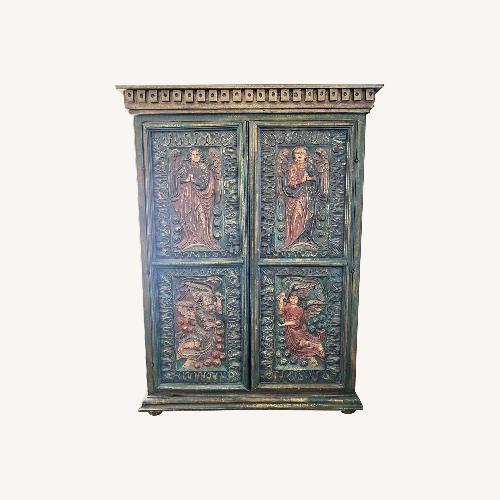 Used Spanish Carved Armoire - Apostles & Angels  for sale on AptDeco