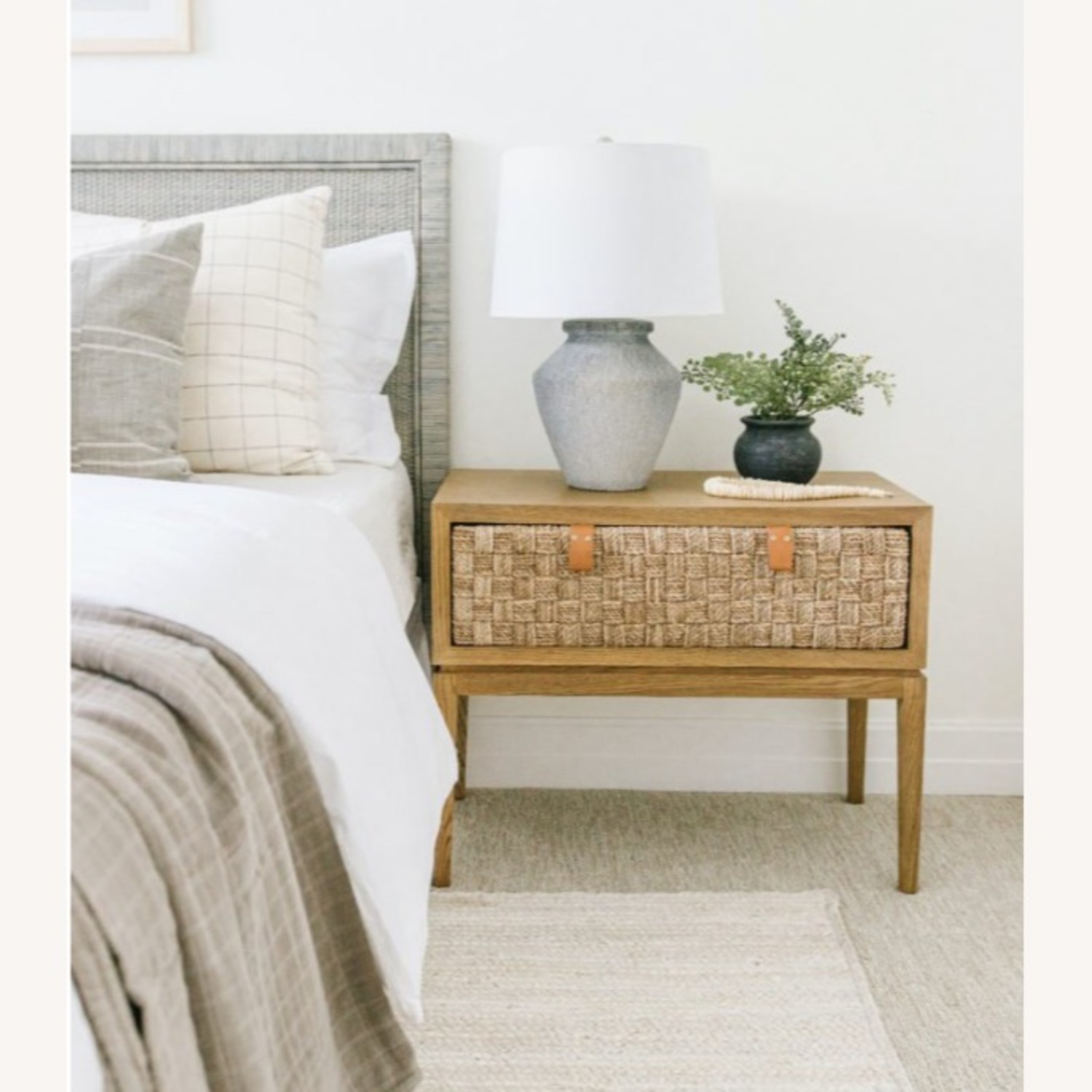 Serena & Lily Balboa Rattan Bed - Mist - image-2