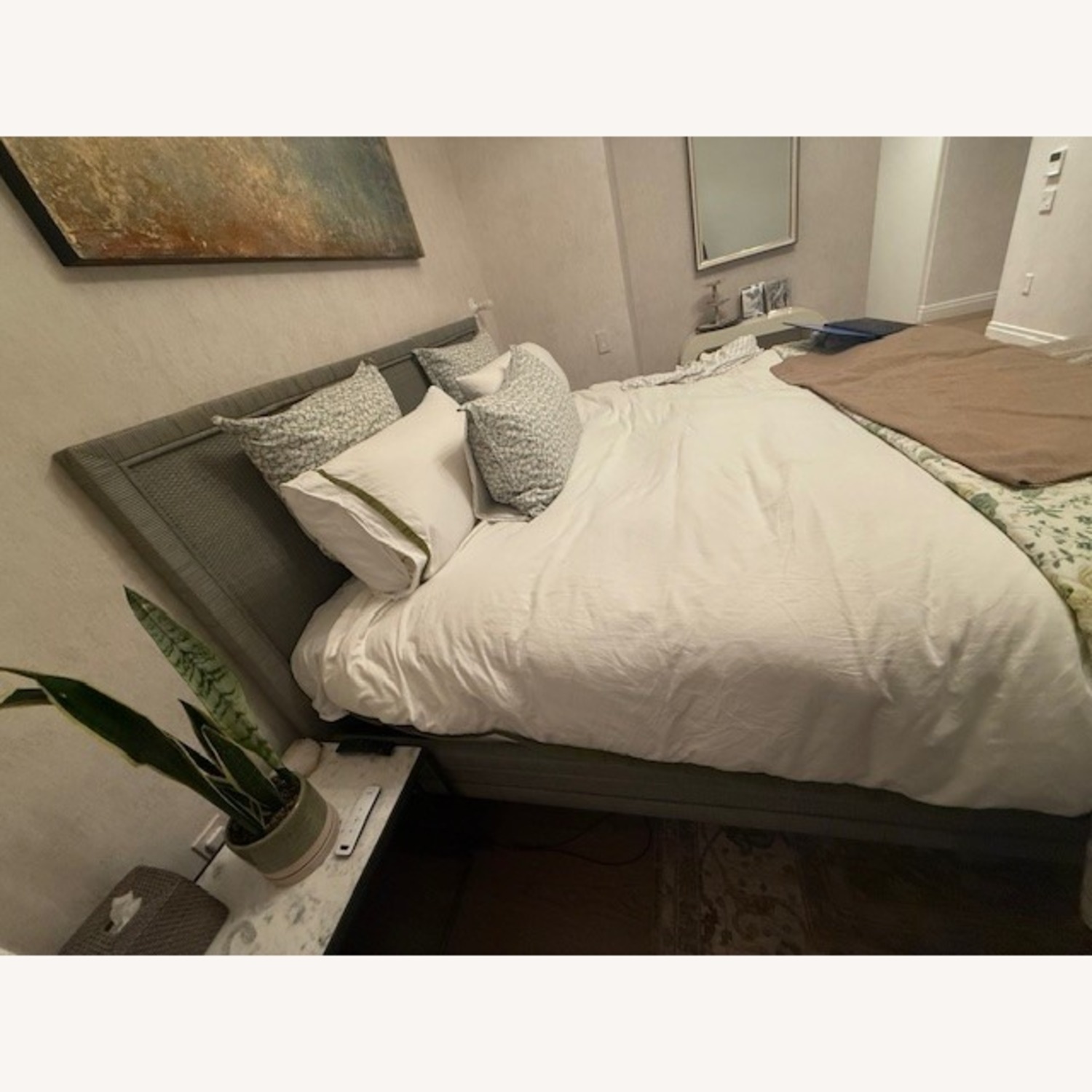 Serena & Lily Balboa Rattan Bed - Mist - image-4