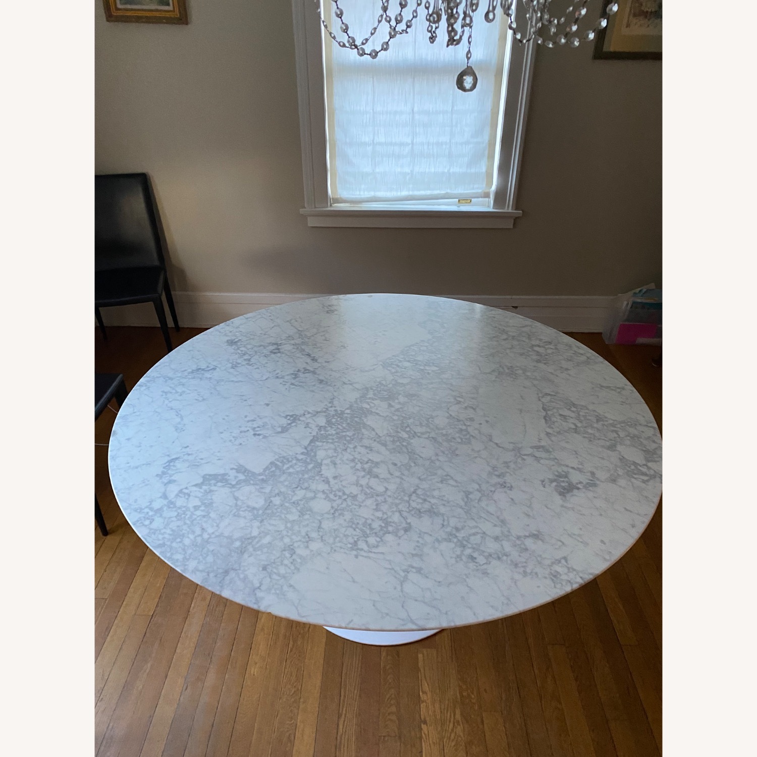60" Saarinen Carrara Marble Table - image-1