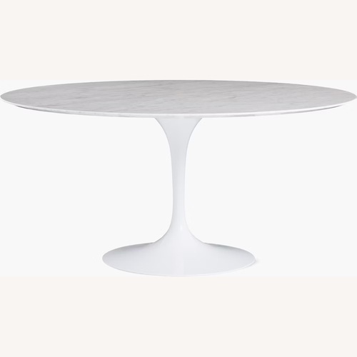Used 60" Saarinen Carrara Marble Table for sale on AptDeco