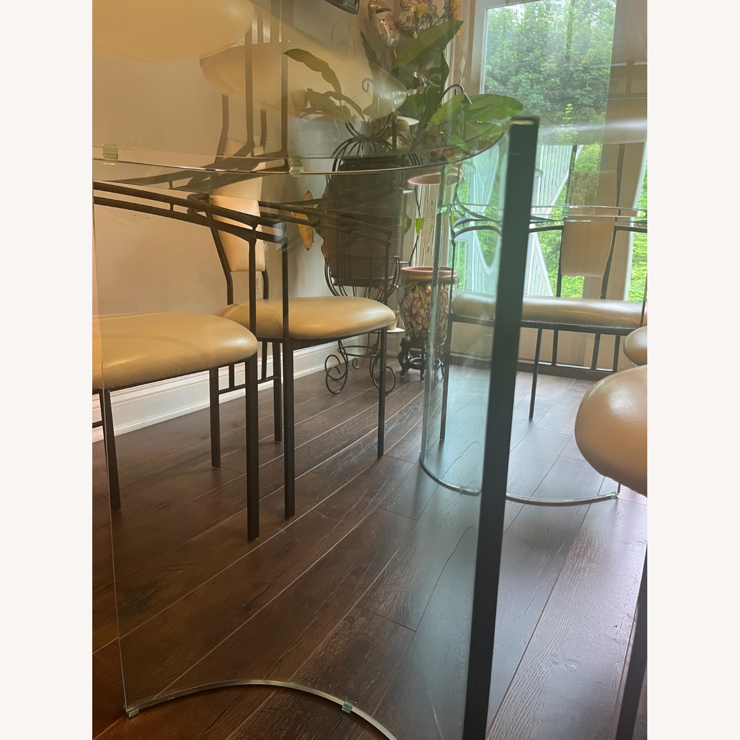 Contemporary Glass Dining Room Set - image-2