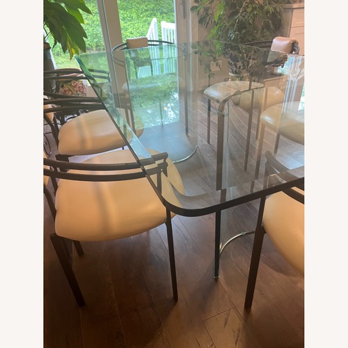 Used Contemporary Glass Dining Room Set for sale on AptDeco