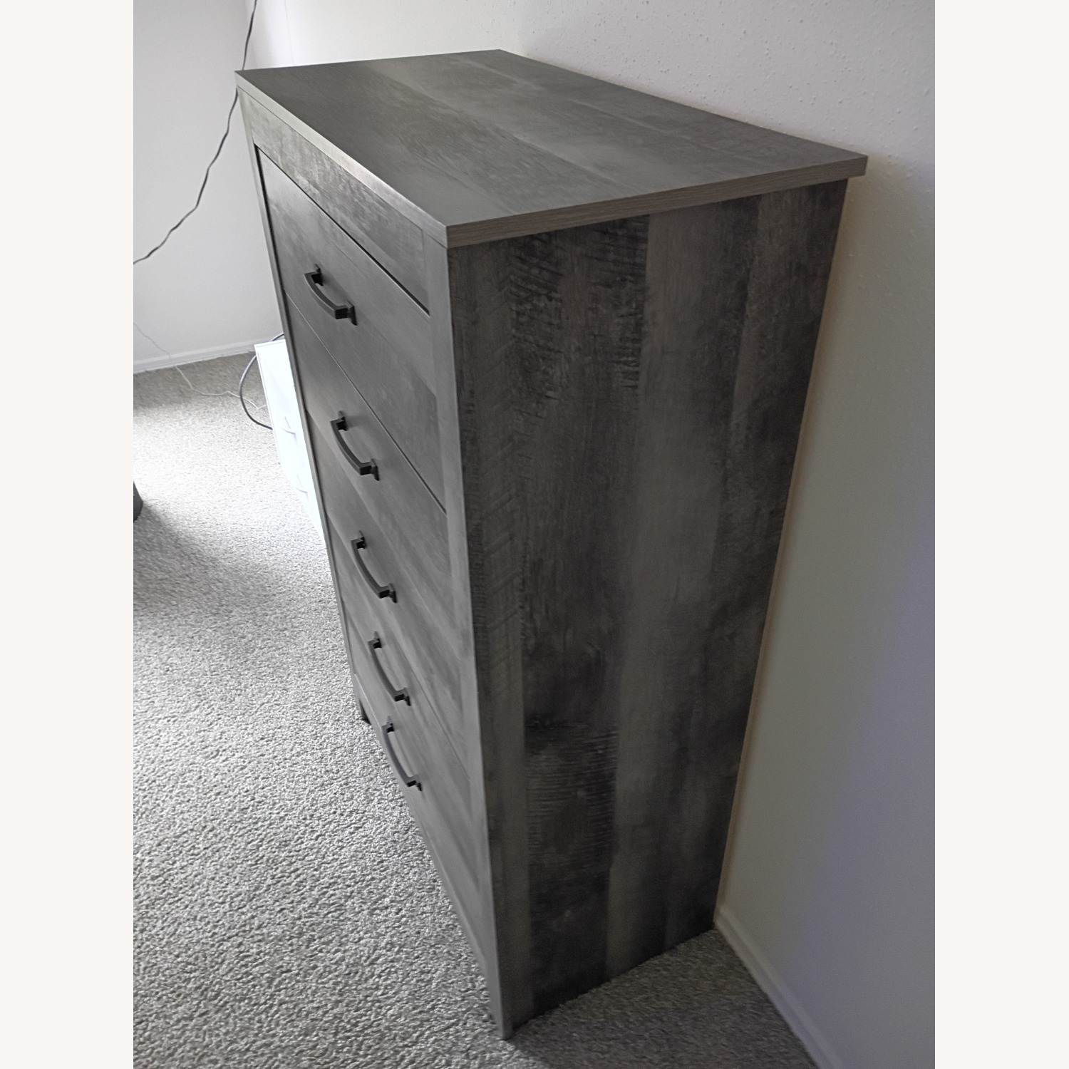 Langston 5-Drawer Gray Chest - image-1