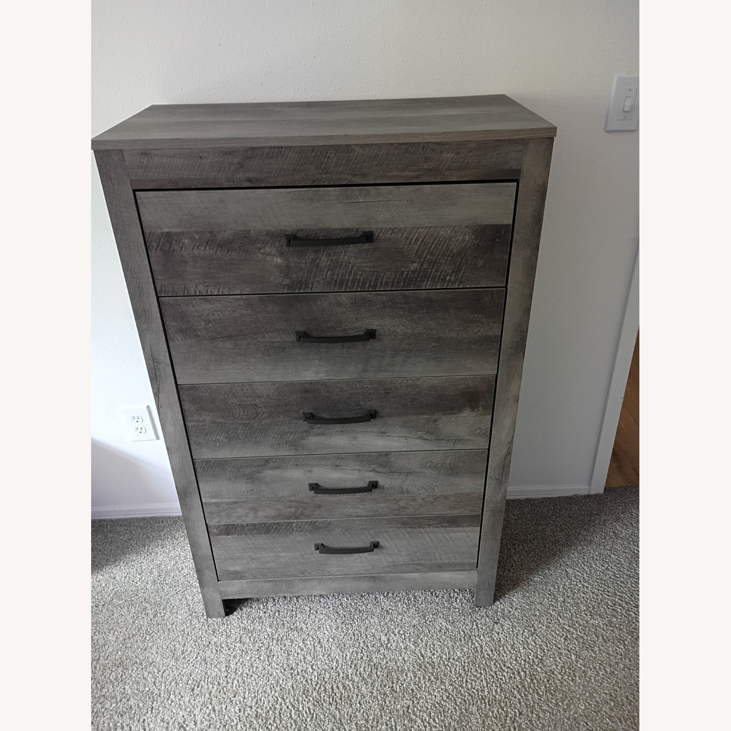 Langston 5-Drawer Gray Chest - image-3