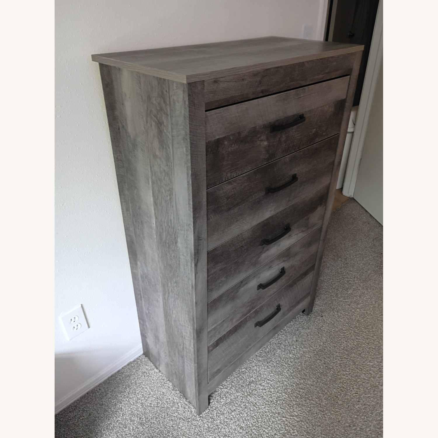 Langston 5-Drawer Gray Chest - image-2